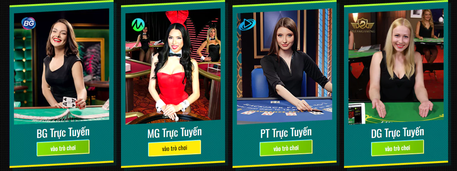 Các sảnh chơi Casino tại 69VN